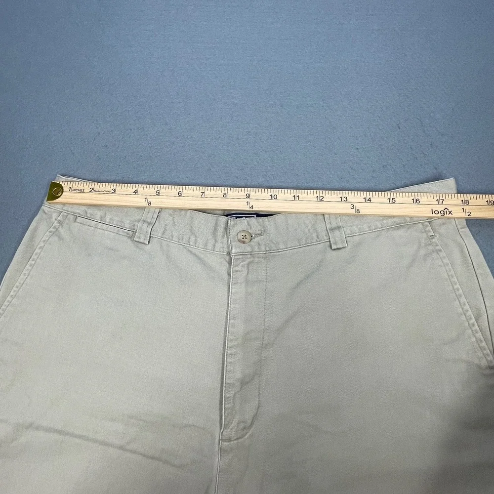 VTG Polo Ralph Lauren Tan Khaki Cotton Twill Chino Shorts Mens Size 36